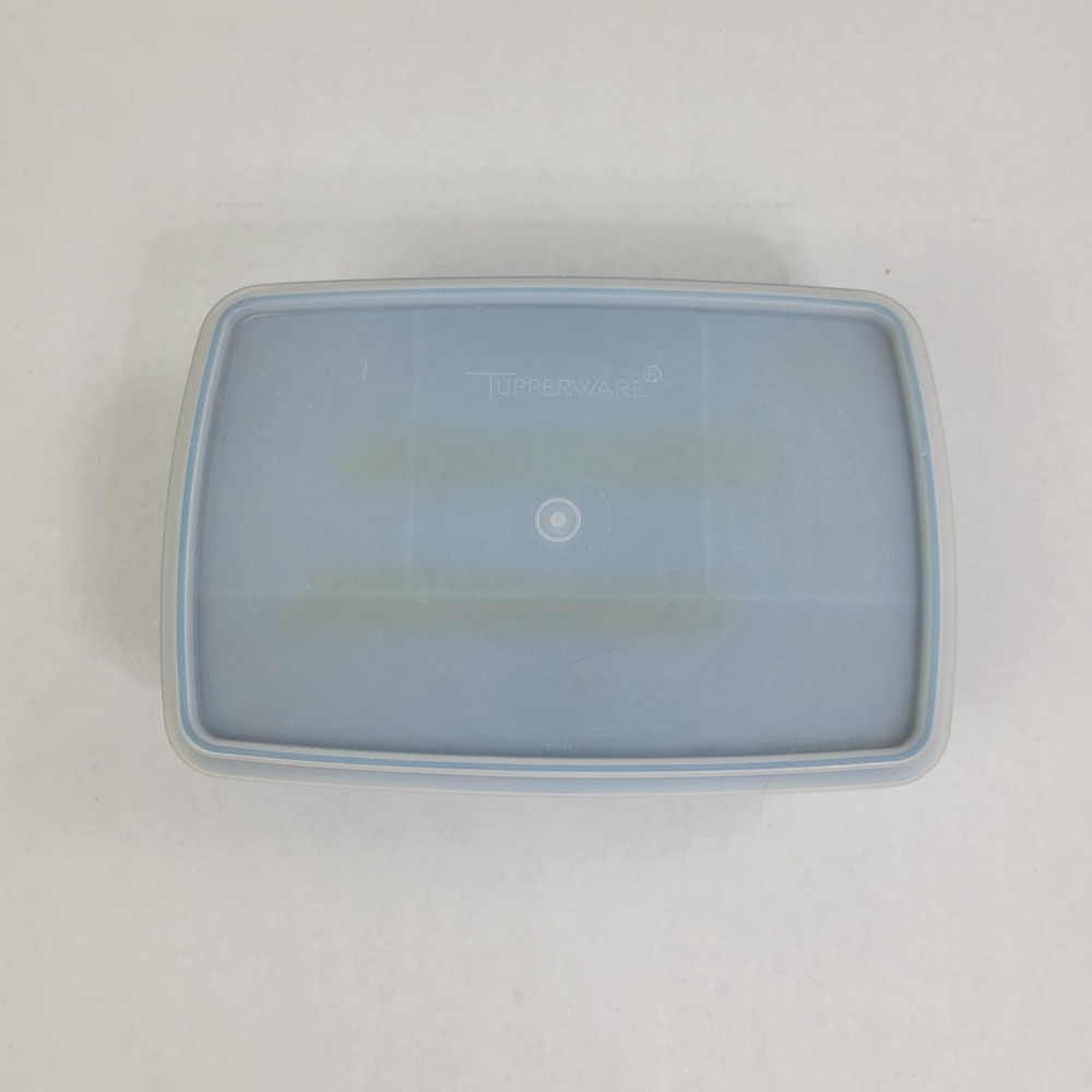 Tupperware Tuppercraft 767-3 Rectangular Container Blue Storage Craft Organizer - Picture 2 of 12